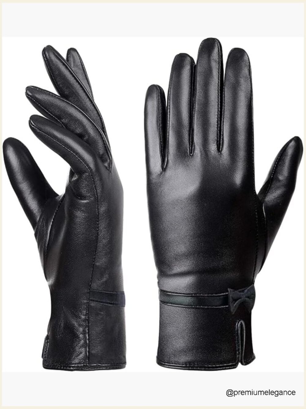 Lambskin Leather Touchscreen Gloves Texting Driving Warm Winter